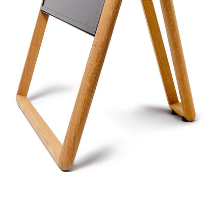 Digital A-Bord Element Eikenhouten Frame