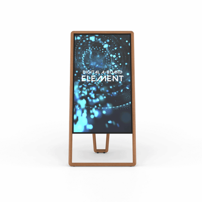 Digital A-Bord Element Eikenhouten Frame